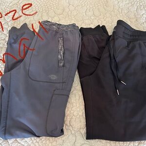 Dickies Charcoal and Black wonder works scrub Pants